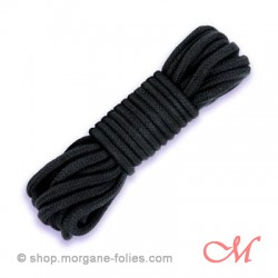 Corde de Bondage Coton Noire 30m